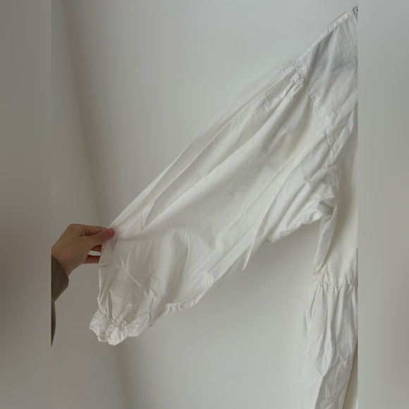 Vintage Cornell trading boho white prairie dress - Picture 6 of 13